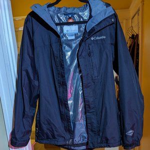 Columbia men's small Alpine black reflective insulted ski jacket winter coat